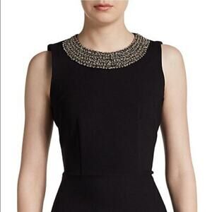 Saks Fifth Avenue Beaded Sleeveless Peplum Top
